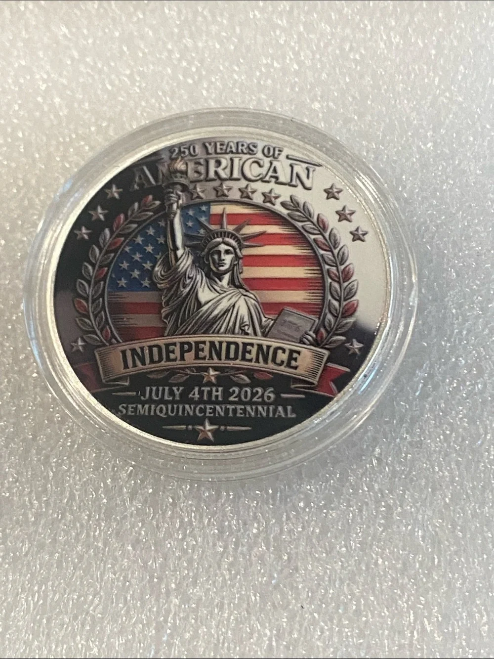 Commemorative 250th Anniversary Colorized Coin - 'We the People'